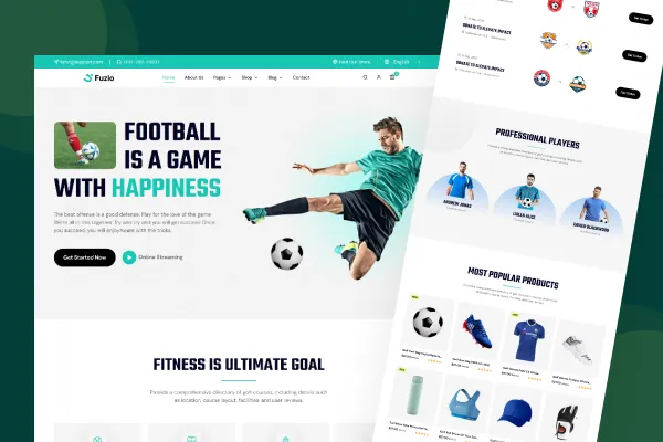 Fuzio – Football Club, Academy & Sports E-Commerce Platform