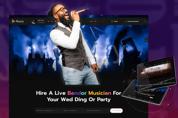 Musicly – Live Music & Artist Booking Agency Platform