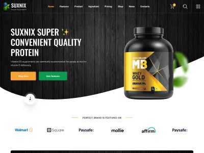 Suxnix – Health & Fitness Supplement Landing Page