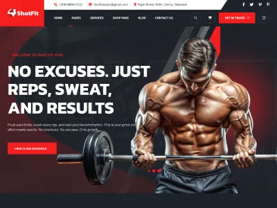 ShotFit – Fitness & Gym HTML Template