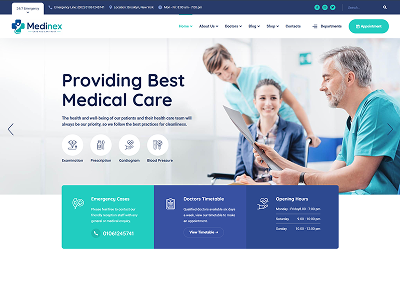 Medinex – Healthcare & Medical Care Platform